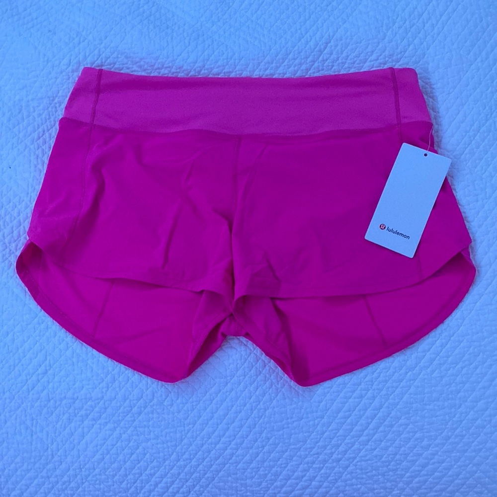 NWT lululemon MR speed up shorts 4” size 12